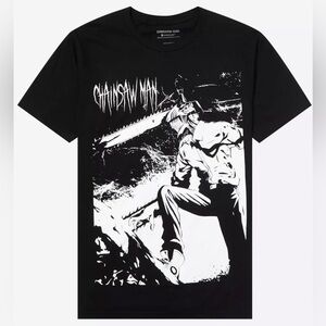 Chainsaw Man Jumbo Denji Black & White Tee, Men’s Large NWT